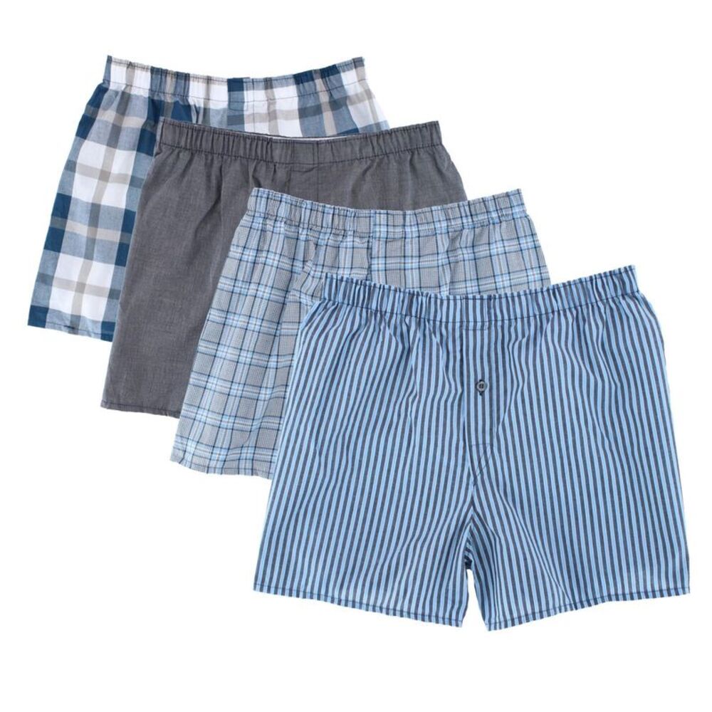 Fruit of the Loom Men's Premium Assorted Plaid Boxers (4 Pack)